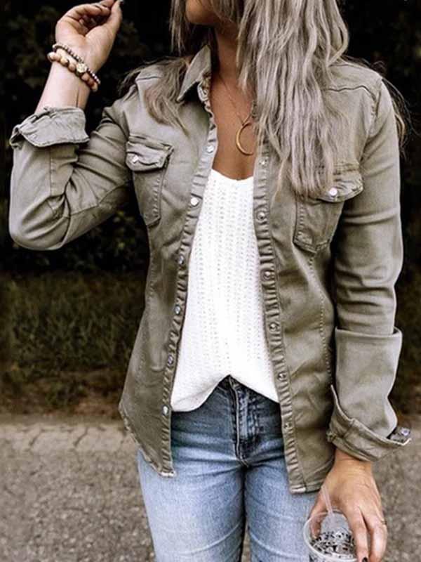 Trendy Denim Tops