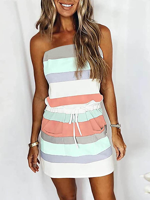 Sheath Striped Dress