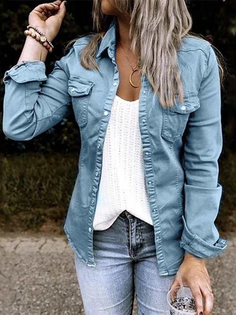 Trendy Denim Tops